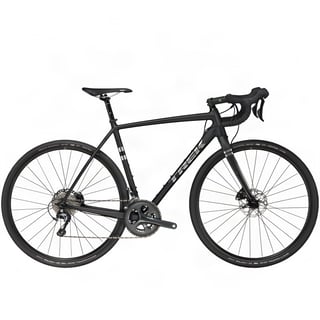 Trek Checkpoint ALR 4 aluminium gravel bike in matt black, side view on a white background.