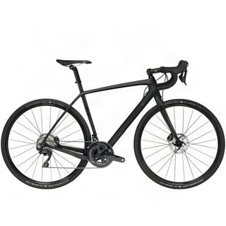 Trek Checkpoint in stealth black with a black-on-black logo and disc brakes, studio side view.