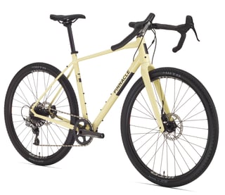 Cream Pinnacle Arkose X, the top model in the 2019 range, with a one-by SRAM drivetrain and drop bars.
