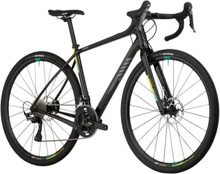 Black Salsa Warbird GRX 810 from the front three-quarter view, with cowbell bars and GRX levers.