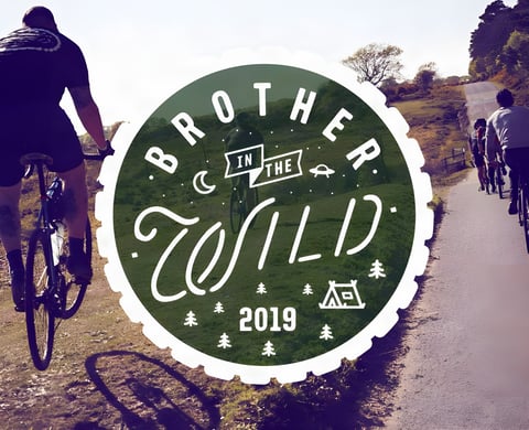 Brother in the Wild 2019 logo over photos of riders on a gravel track and a country lane.