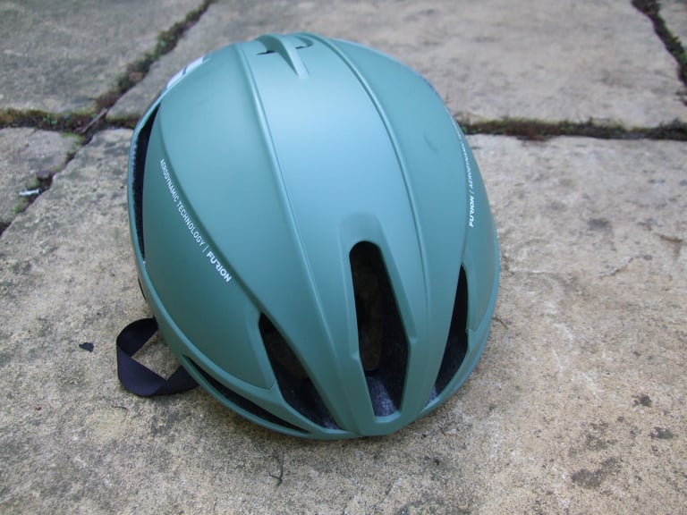 HJC Furion aero helmet in Matte Olive, front view, showing the large forward vents.
