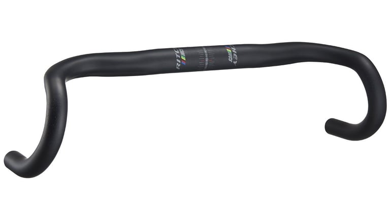 Ritchey WCS Butano alloy handlebar in black on a white background, angled view showing the drop and flare.