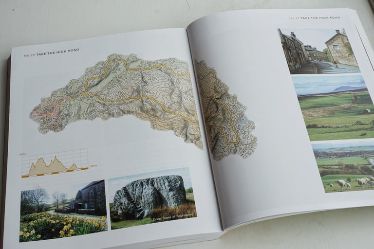 Lost Lanes North route 29, Take the High Road, with contour map, elevation profile and photographs.