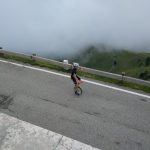 Unicyclist on the Stelvio