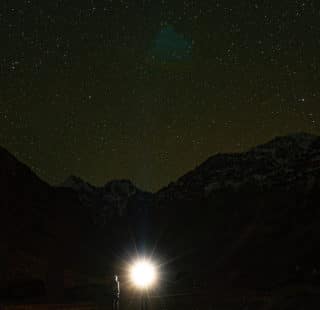 Tajikistan at night - The Service Course
