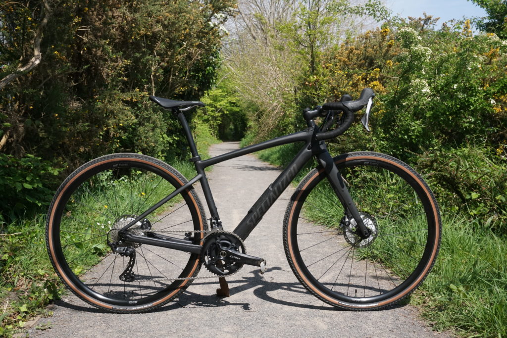Specialized Diverge Carbon Comp on a gravel track