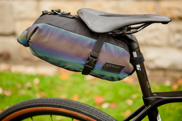 The compact race focused gravel bikepacking bag by look and restrap